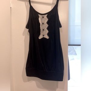 Lace detail tank